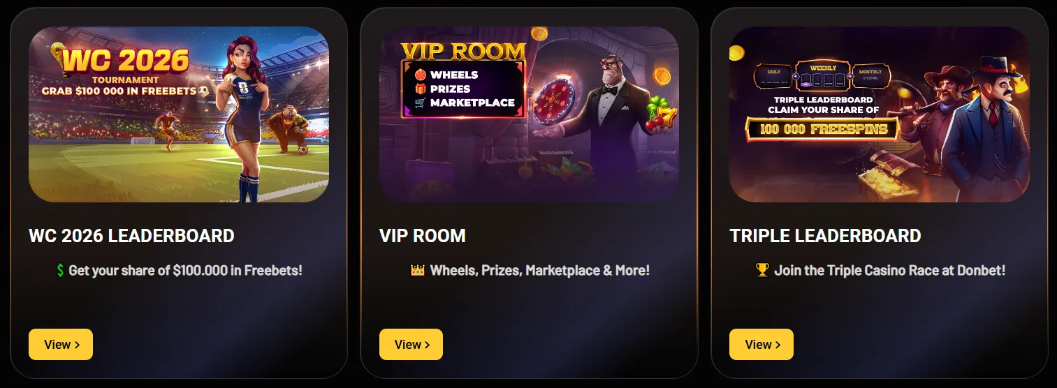 Donbet Casino bonuses overview