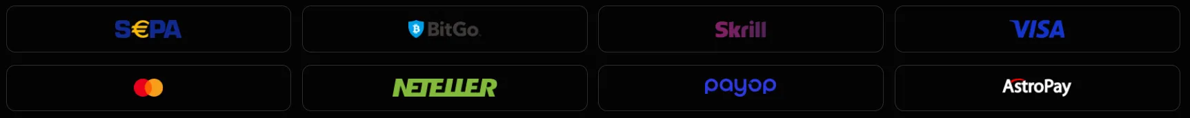 Donbet Casino payment methods