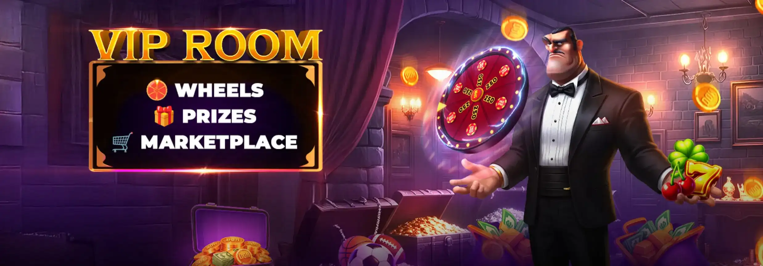 DonBet VIP Room - Wheels, Prizes and Marketplace